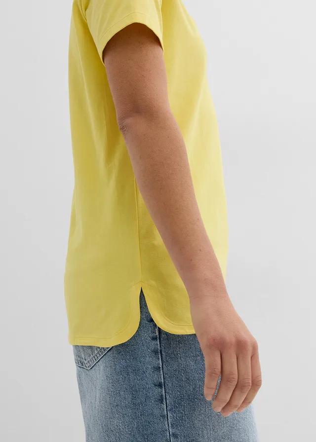 T-SHIRT DAMSKI BAWEŁNIANY OKRĄGŁY DEKOLT REGULAR
