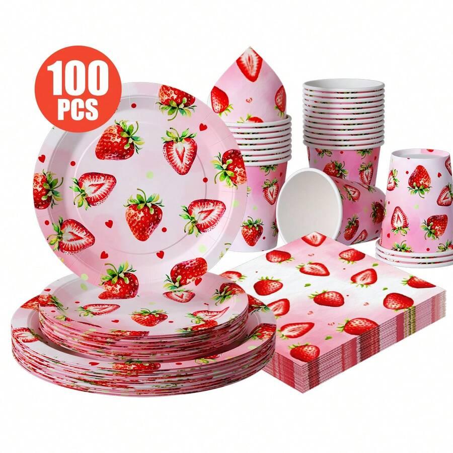 jednorazowe naczynia 100-pack