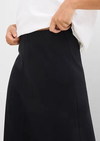 SPÓDNICA BAWEŁNIANA ROZKLOSZOWANA MIDI PLUS SIZE