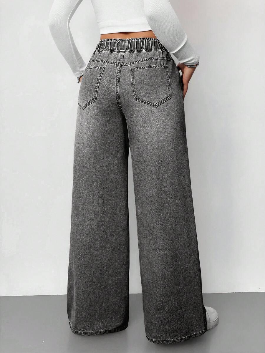 szare spodnie jeans