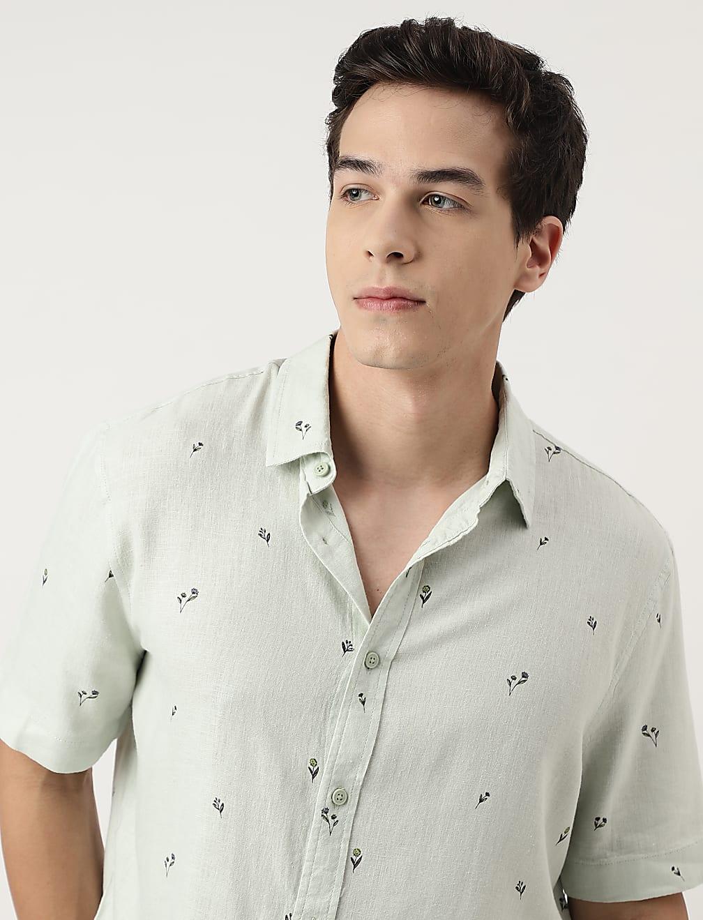 KOSZULA KRÓTKI RĘKAW PRINT T25-1009K-J4