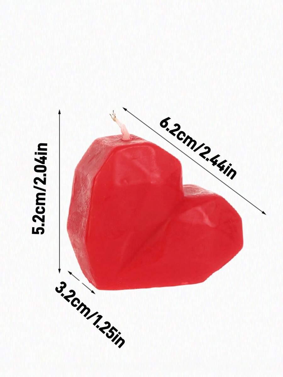 czerwona świeca serce