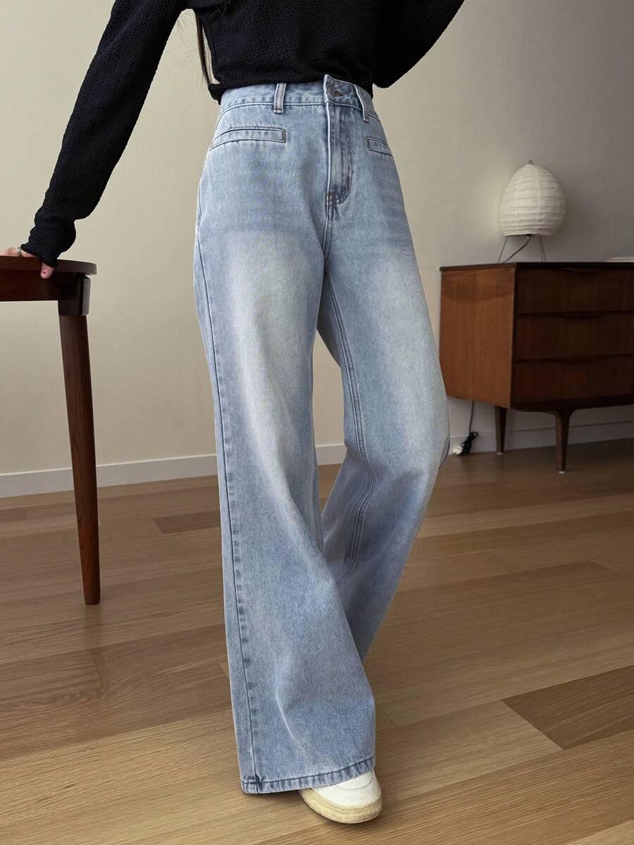 niebieskie JEANSOWE SPODNIE