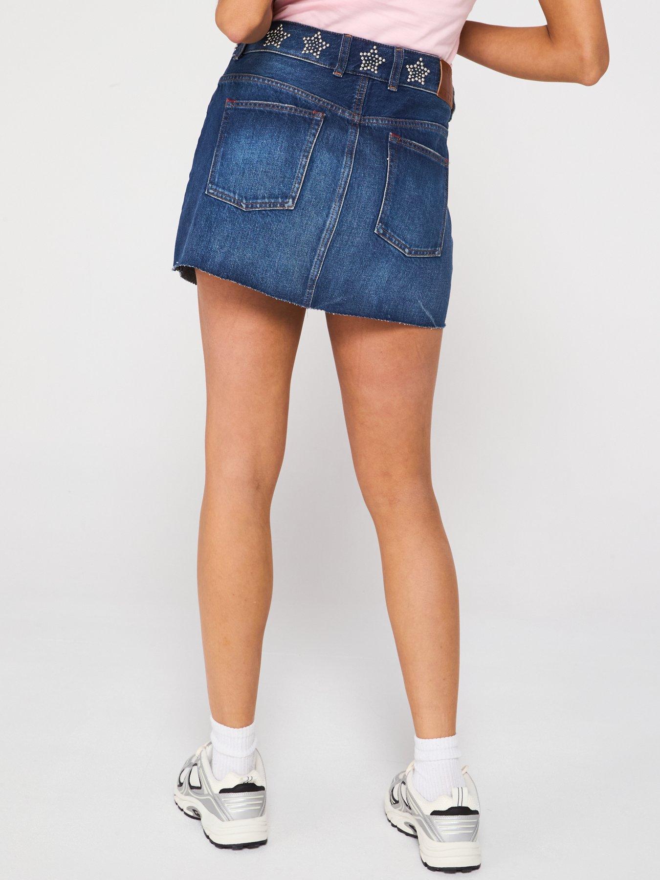 TOMMY JEANS JEANSOWA SPÓDNICA MINI DW0DW19875