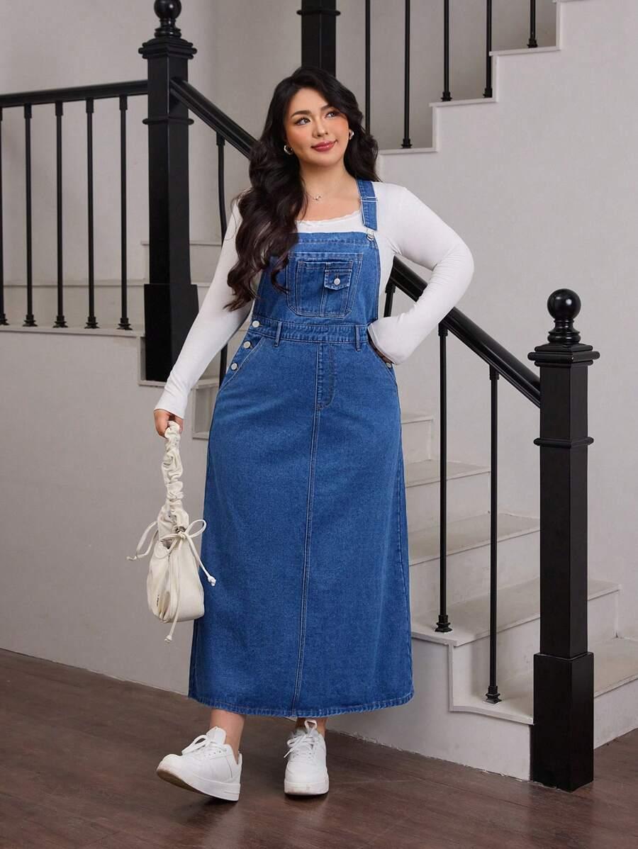 niebieska sukienka jeans