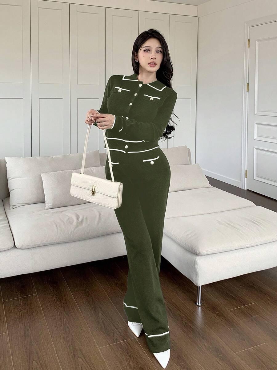 SPODNIE SWETER KOMPLET 
