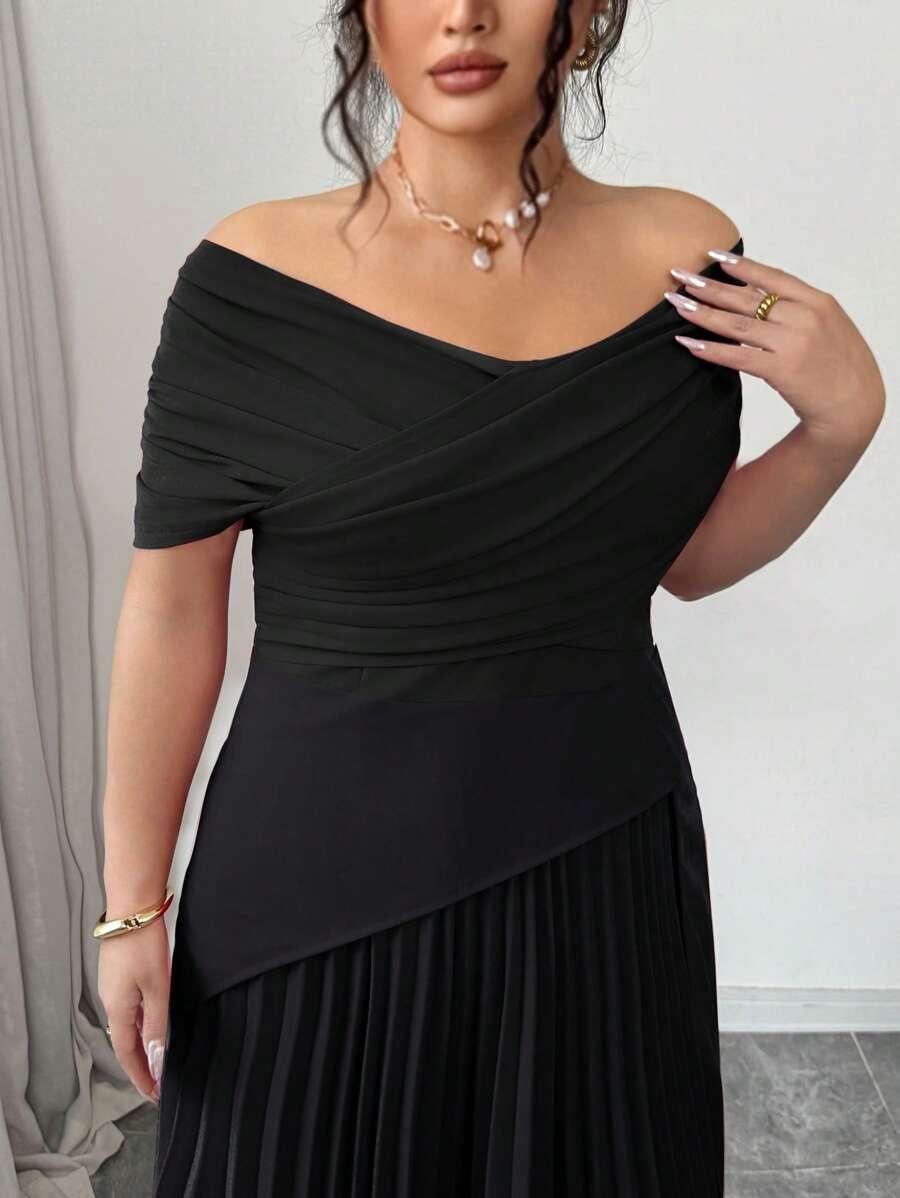 CZARNA MAXI SUKIENKA 