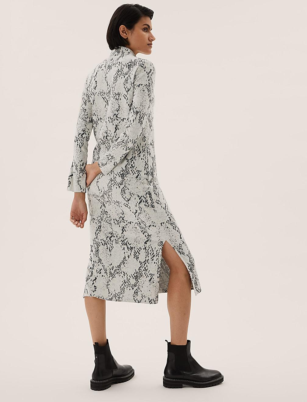 sukienka snake print T42-4787-T4
