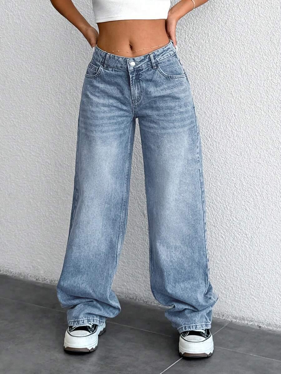 NIEBIESKIE SPODNIE JEANS