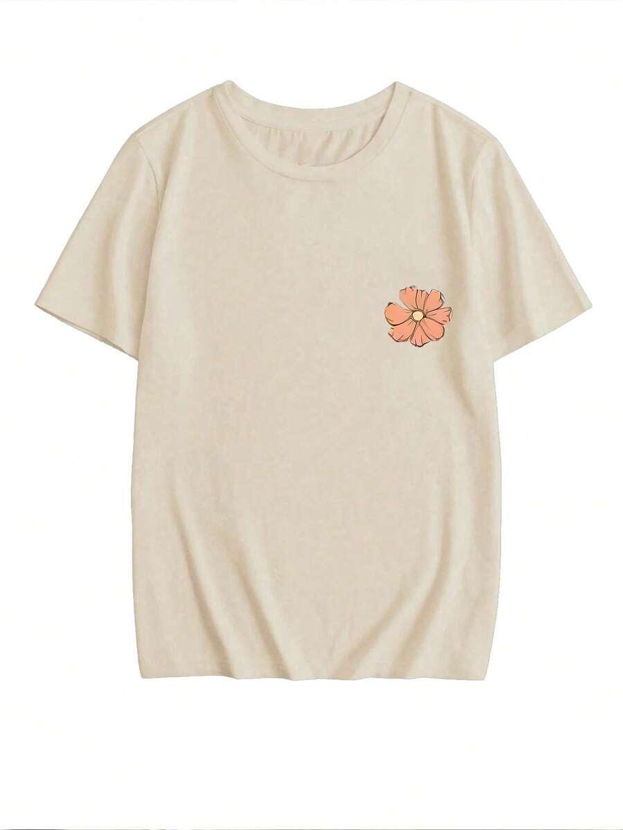 T-SHIRT Z NADRUKIEM NA TYLE