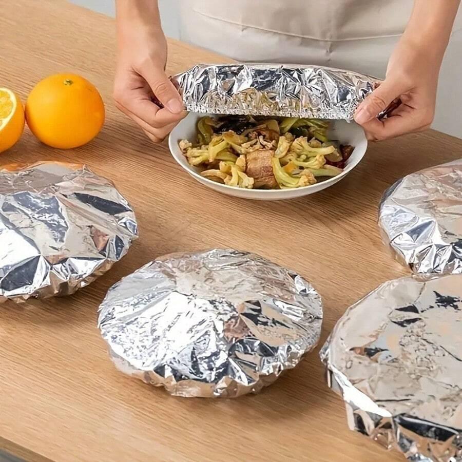 FOLIA ALUMINIOWA SPOŻYWCZA WORECZKI 100-PACK