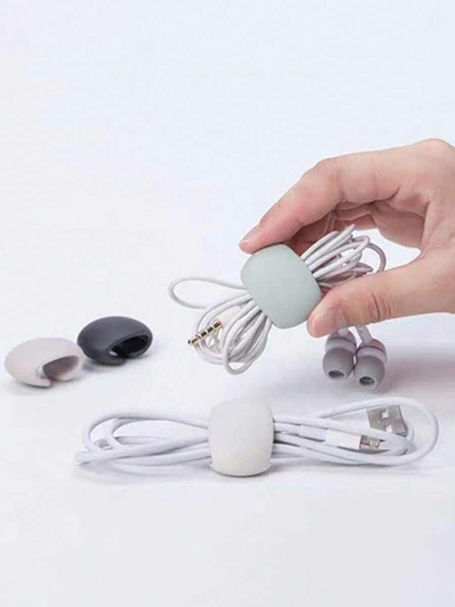 czarny organizator na kable 5-pack