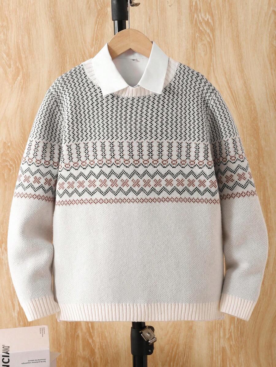 SWETER OKRĄGŁY DEKOLT