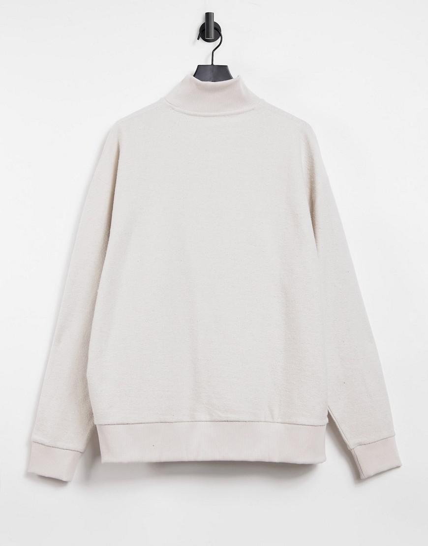 BLUZA OVERSIZE STRUKTURA ZAMEK