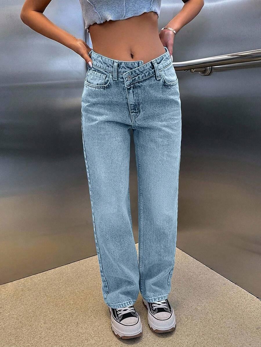 NIEBIESKIE SPODNIE JEANS