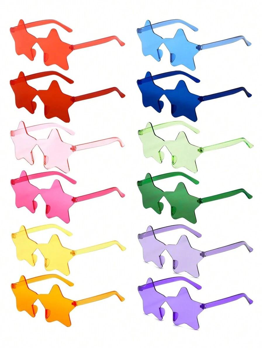 okulary w kształcie gwiazdy 6-pack