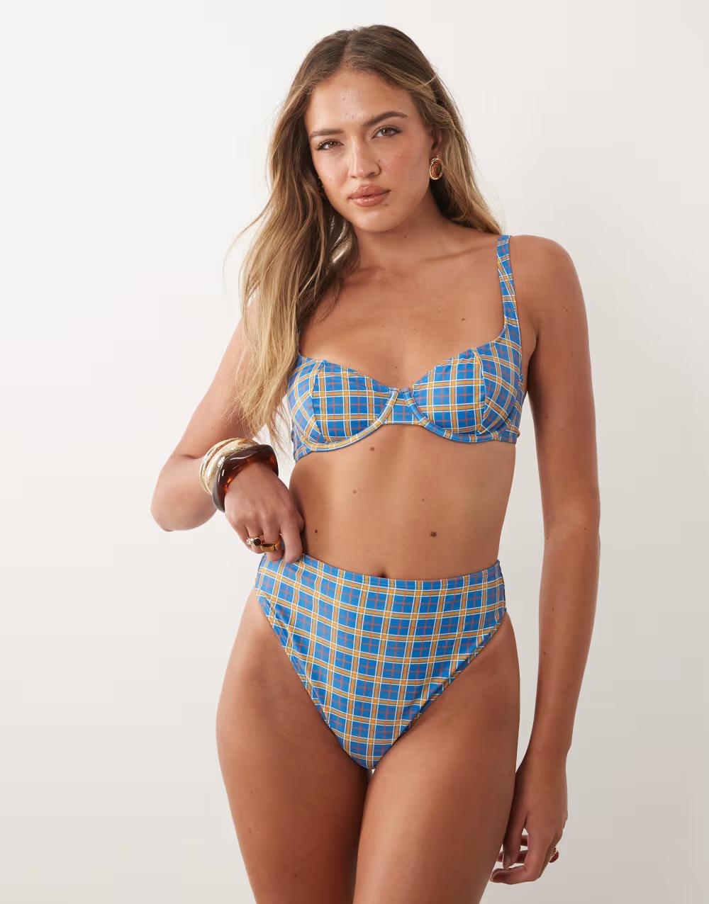 DÓŁ OD BIKINI WZÓR KRATKA