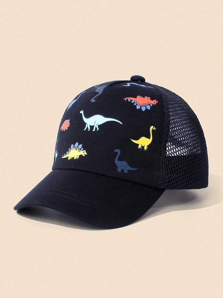 czapka z daszkiem dinozaury