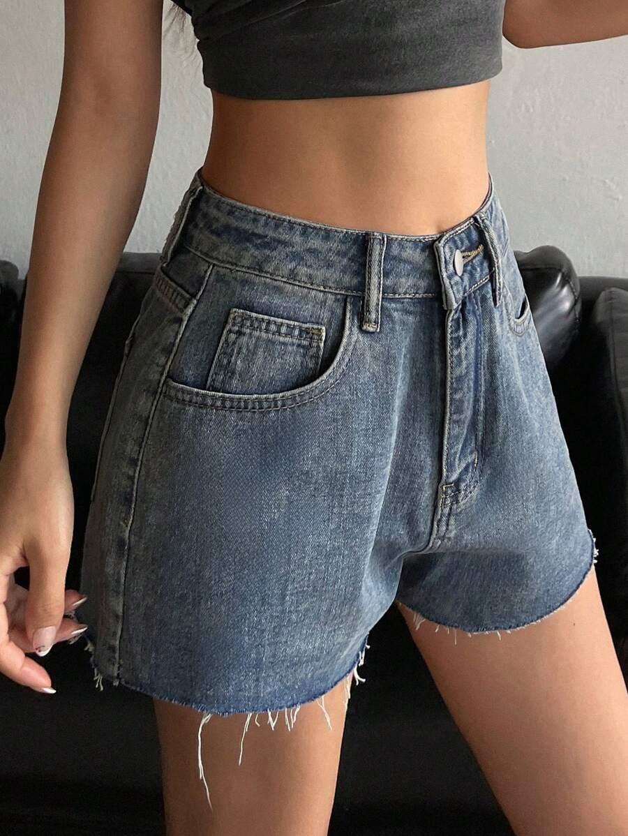 SPODENKI JEANS WYSOKI STAN