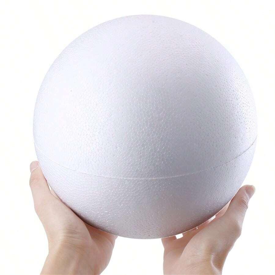 biała styropianowa kula