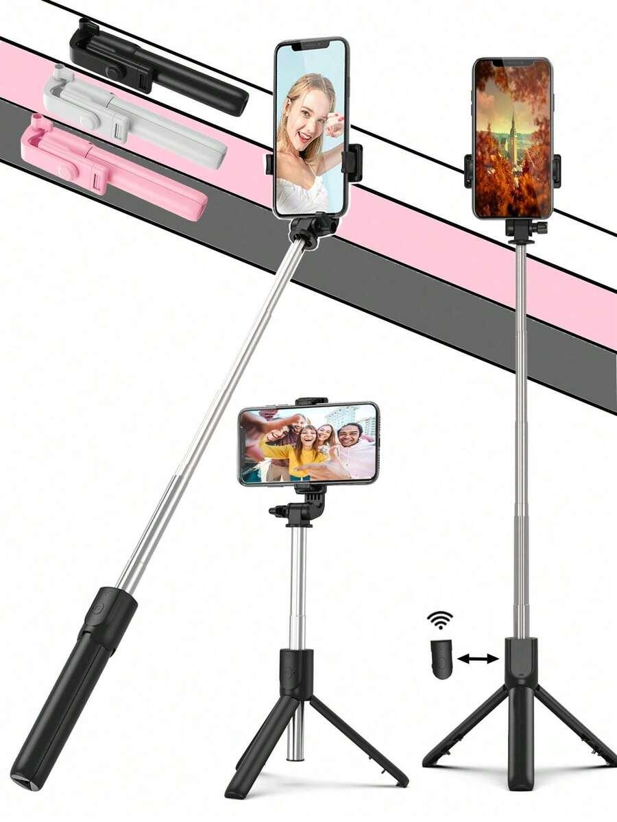 czarny SELFIE stick ZE STATYWEM