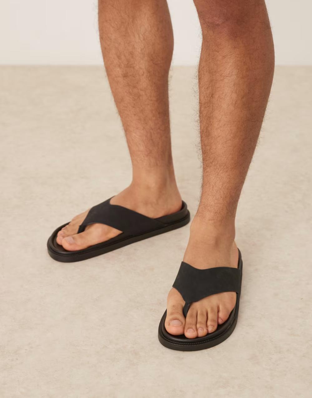 CZARNE KLAPKI JAPONKI CASUAL