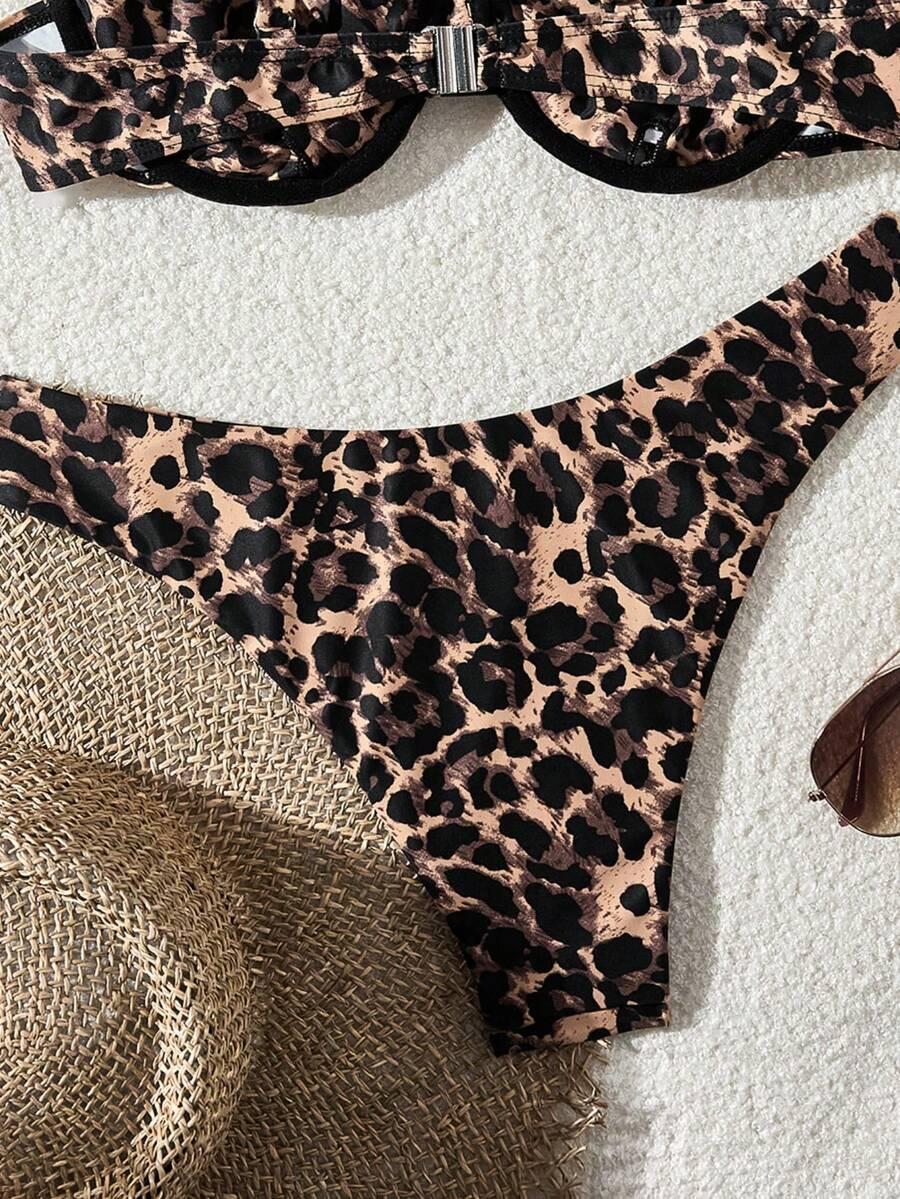 dół od bikini animal print