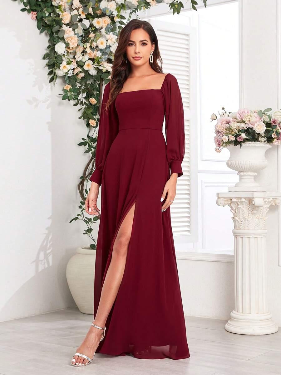 CZERWONA SUKIENKA MAXI