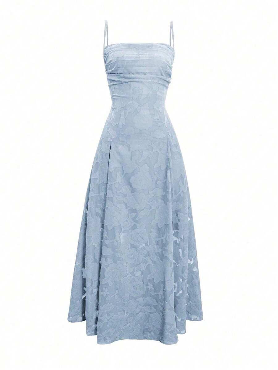 niebieska maxi sukienka 