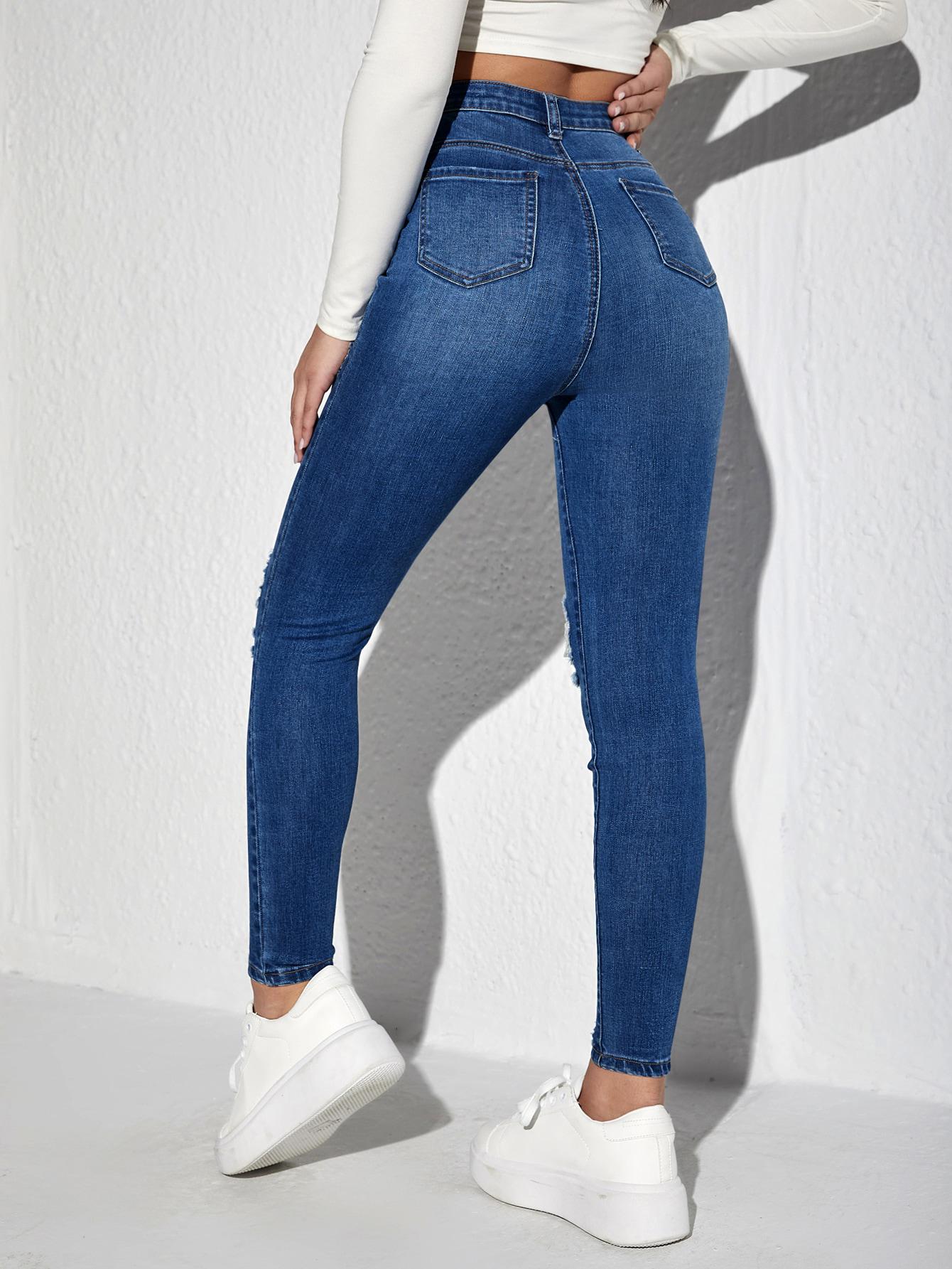 NIEBIESKIE JEANSY RURKI 