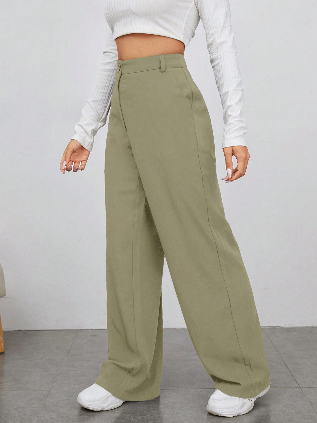 ZIELONE SPODNIE CASUAL 