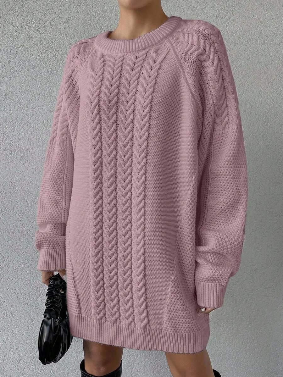 dzianinowa mini sukienka oversize