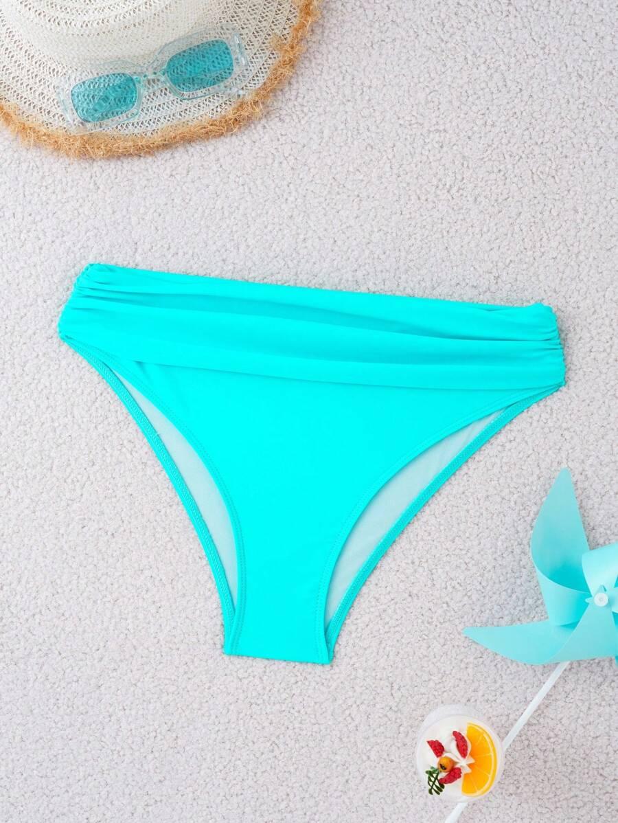 niebieski dół od bikini