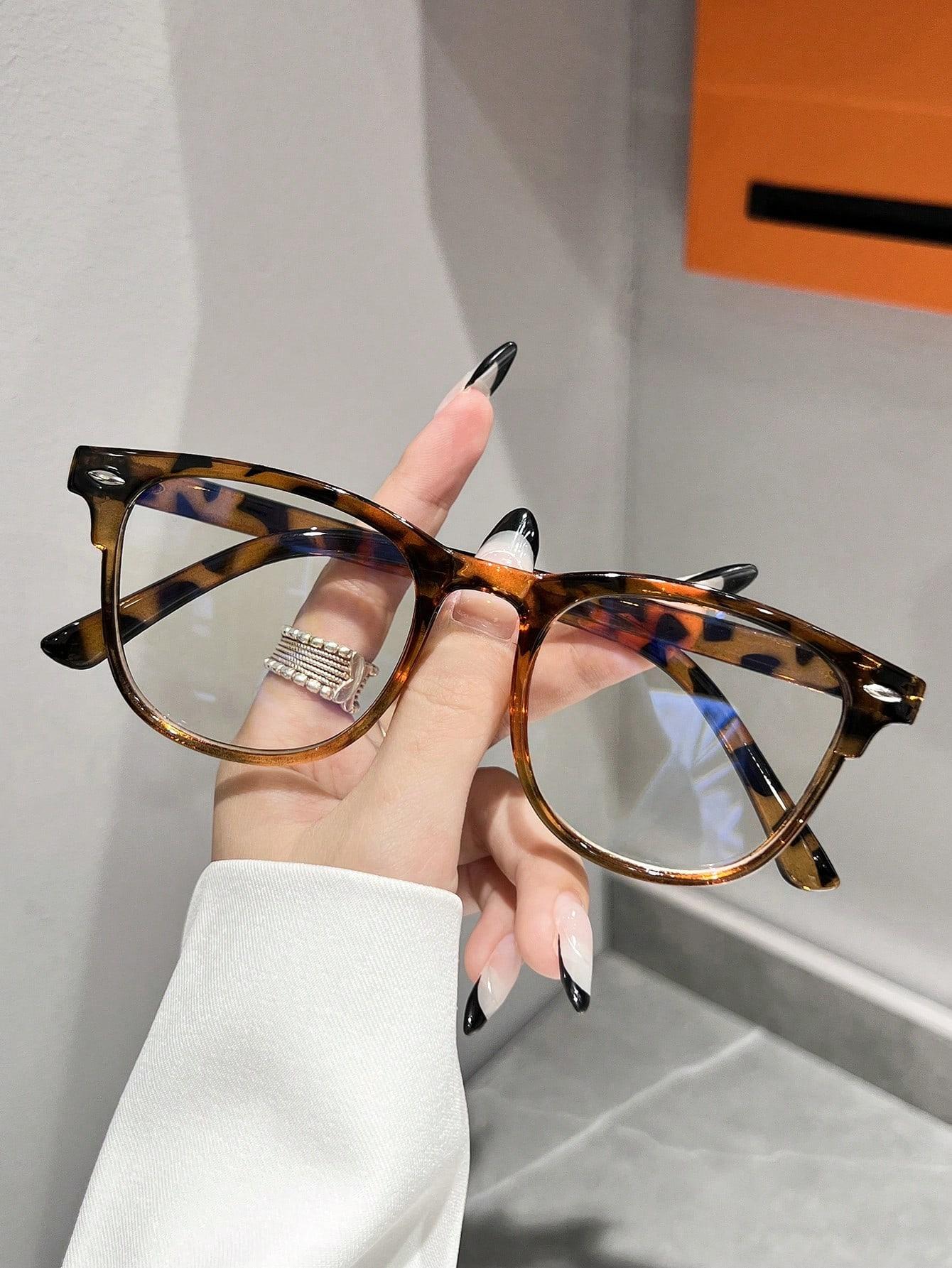 okulary zerówki animal print