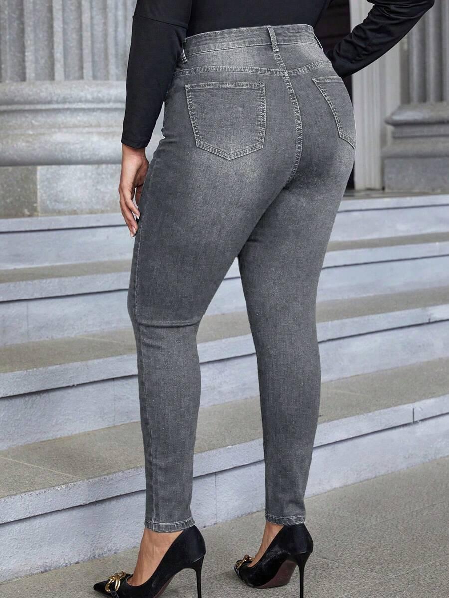SPODNIE JEANSOWE RURKI