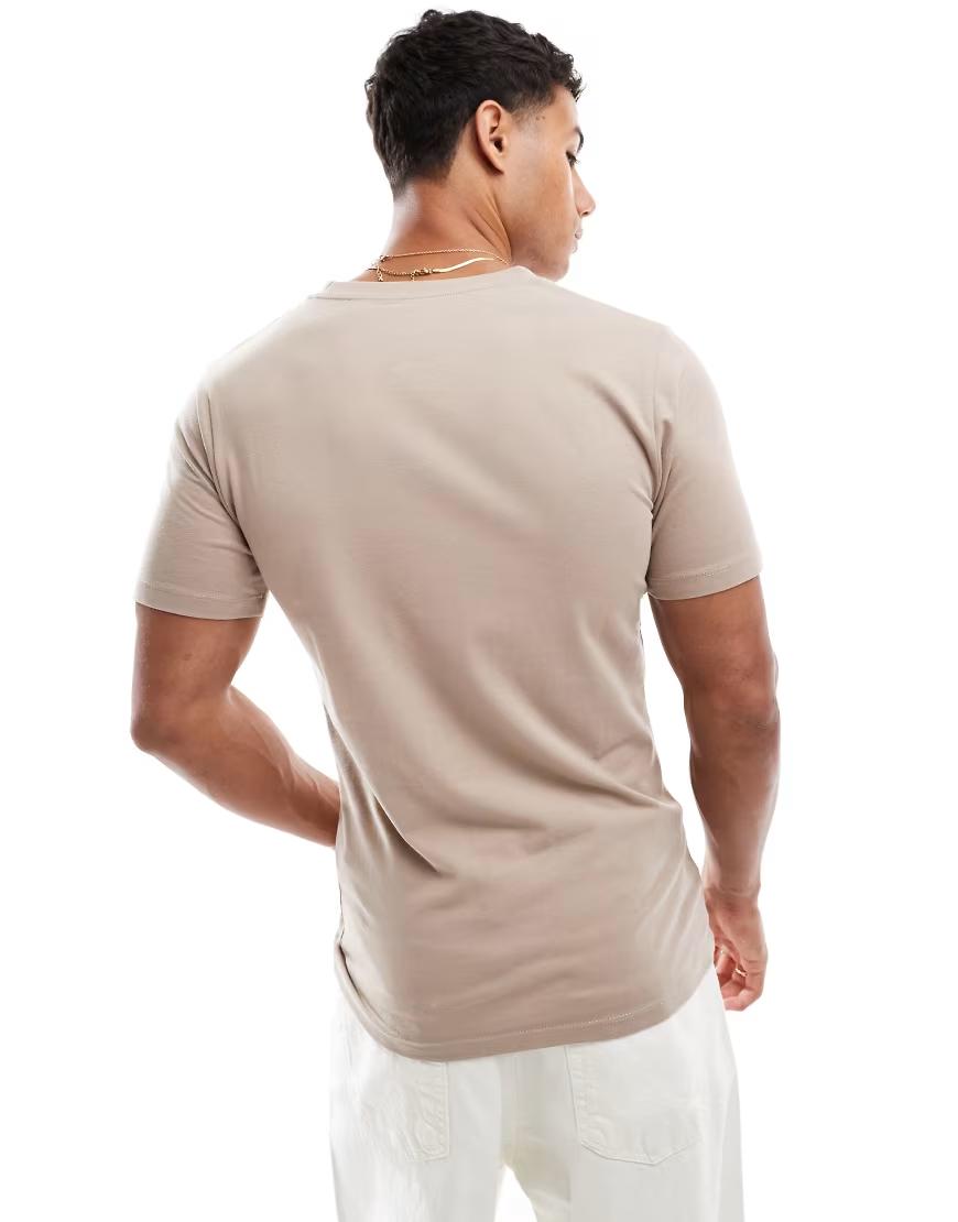 BEŻOWY T-SHIRT BASIC