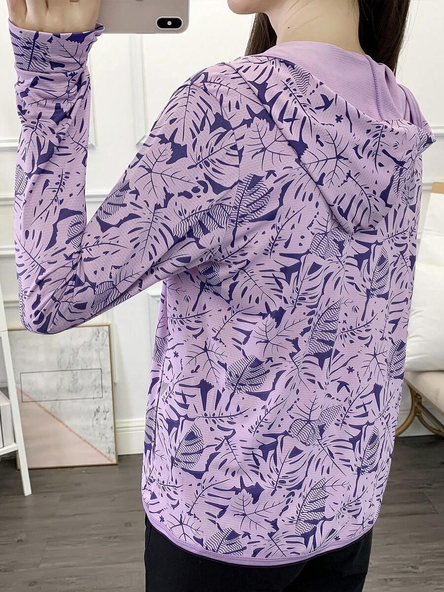 fioletowa bluza print