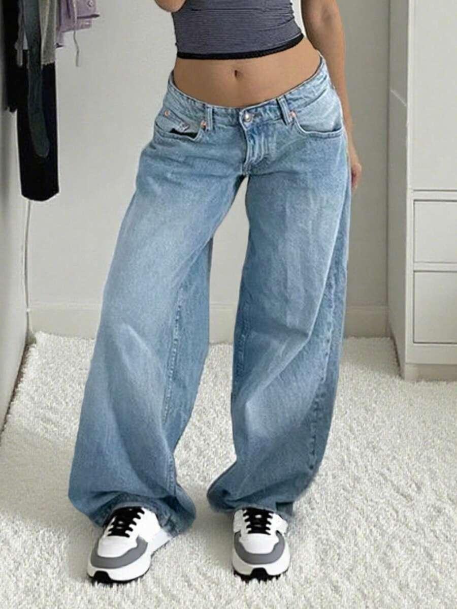 NIEBIESKIE SPODNIE JEANS