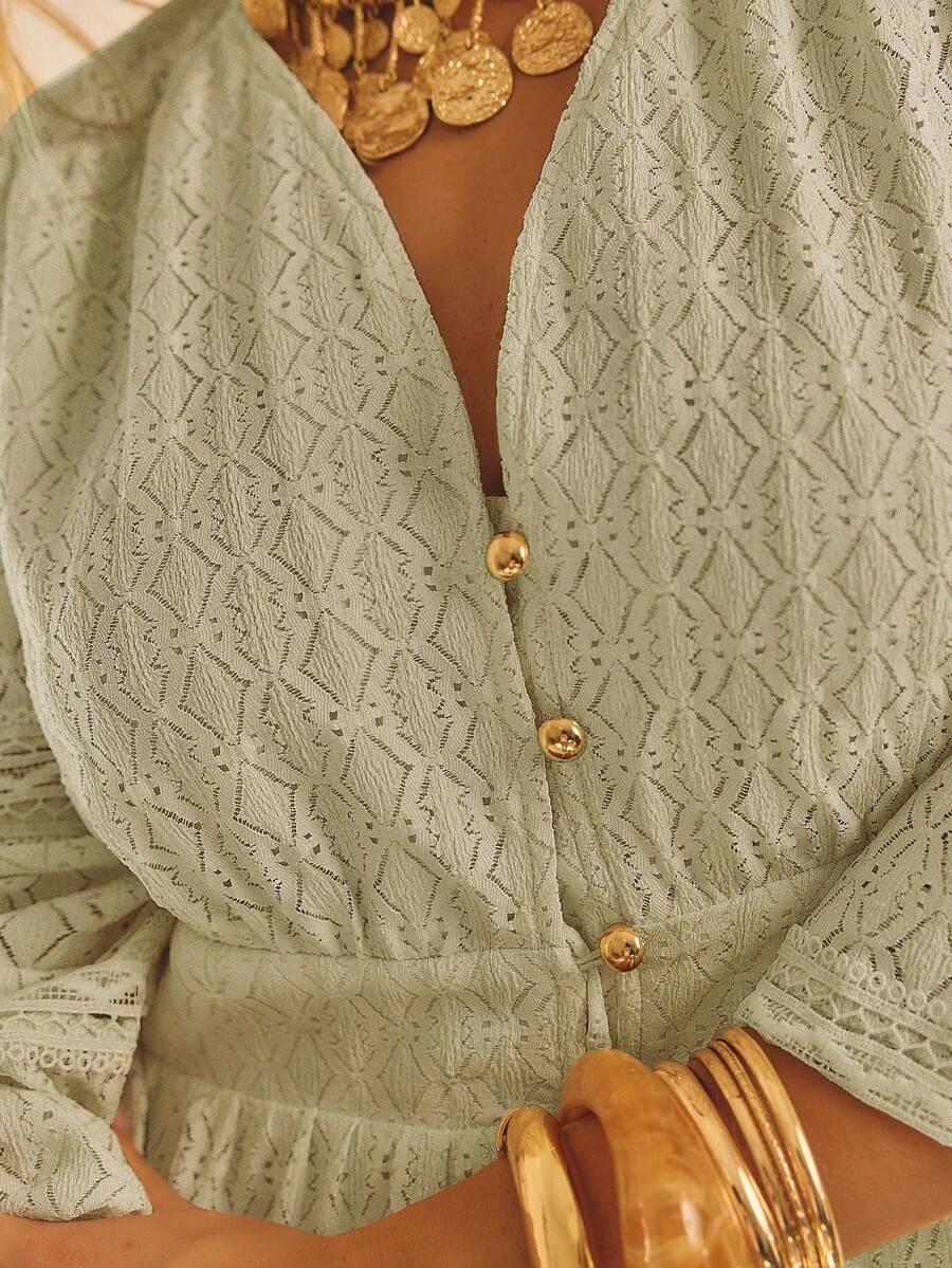 zielona sukienka boho