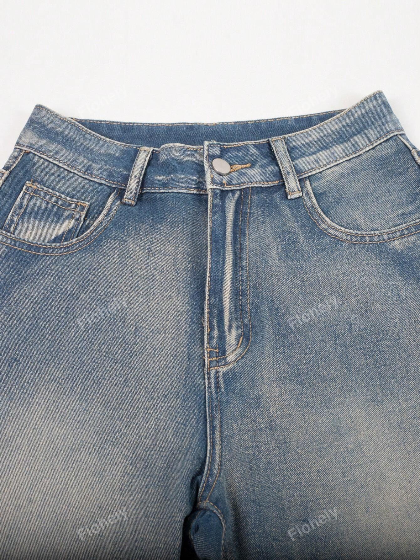 NIEBIESKIE SPODENKI JEANS