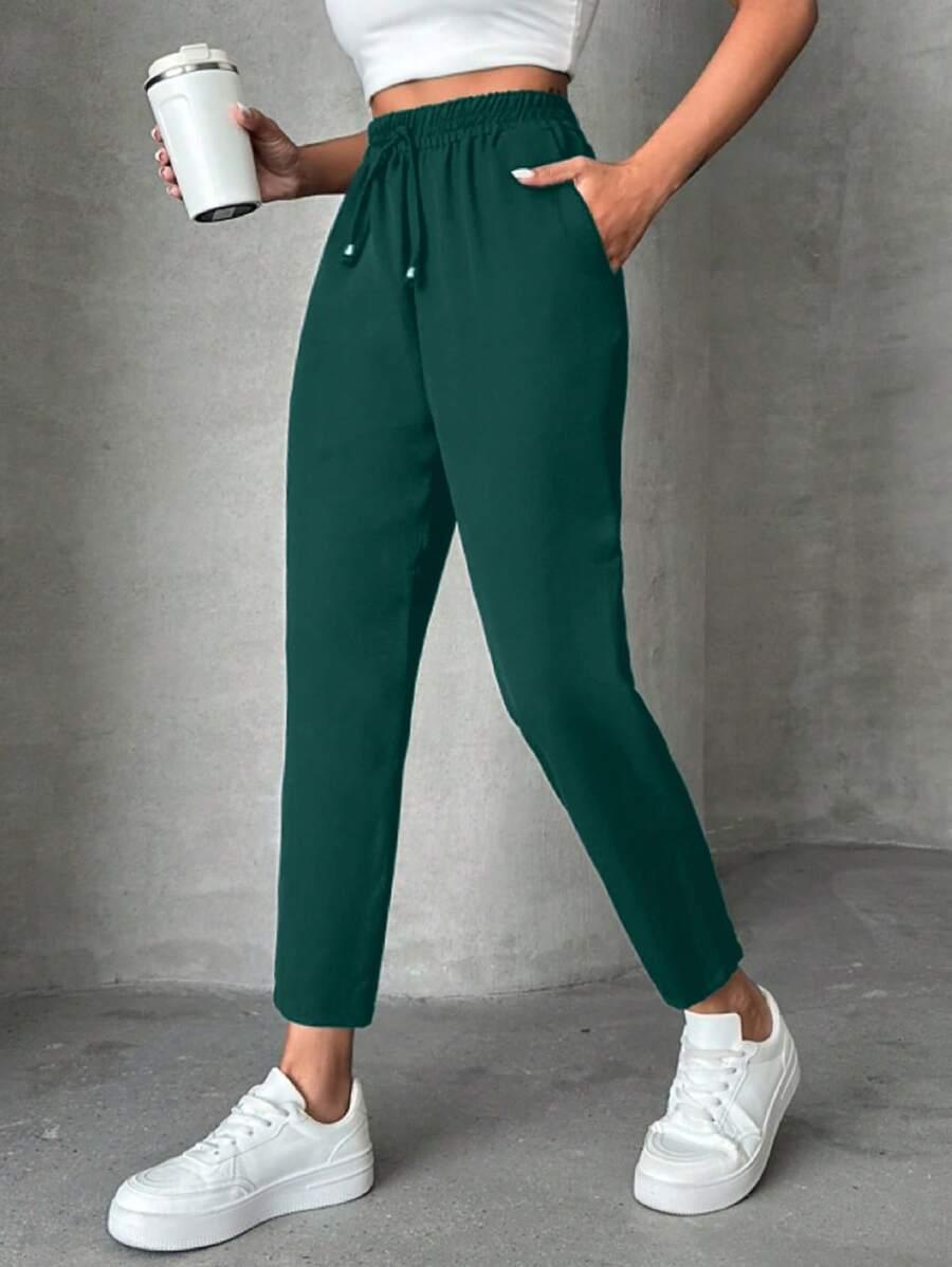 ZIELONE SPODNIE CASUAL