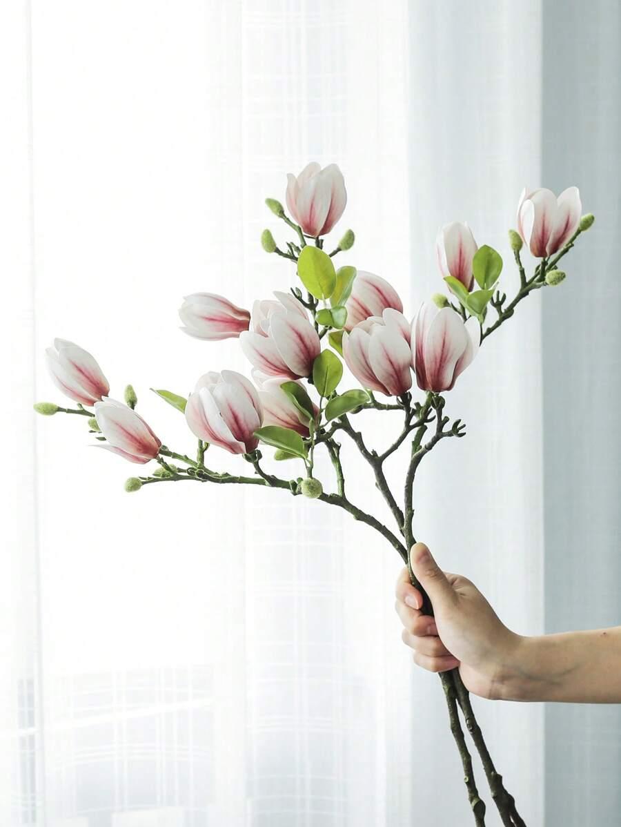 SZTUCZNY KWIAT MAGNOLIA 2-PACK