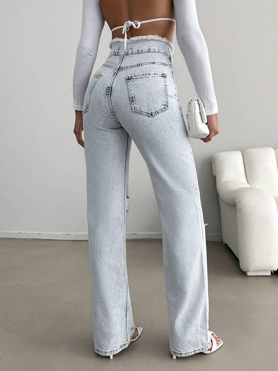 spodnie jeans prosta nogawka