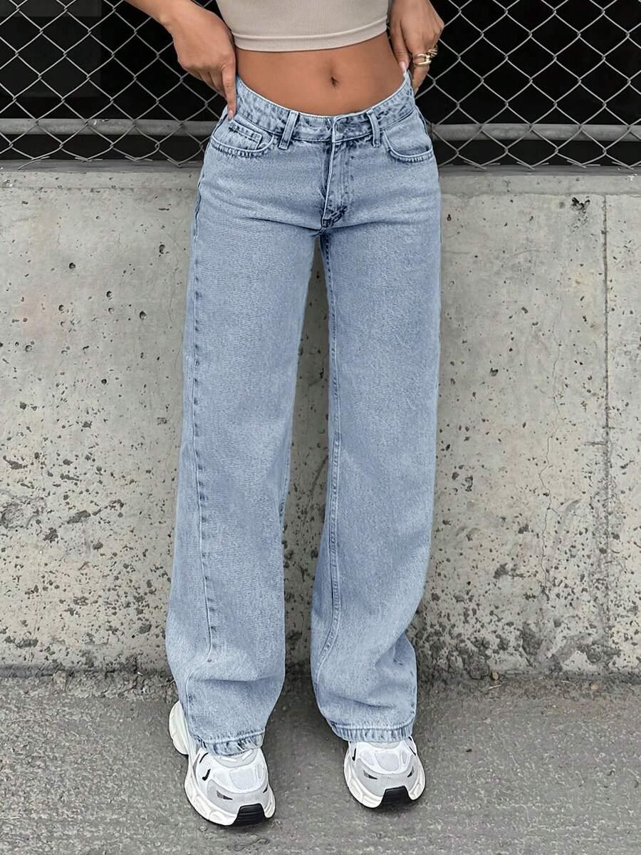 NIEBIESKIE JEANSOWE SPODNIE