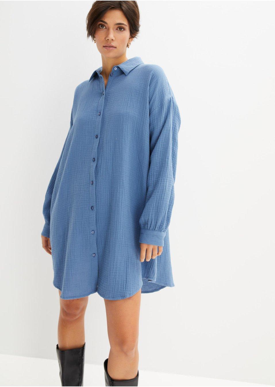 KOSZULOWA SUKIENKA OVERSIZE