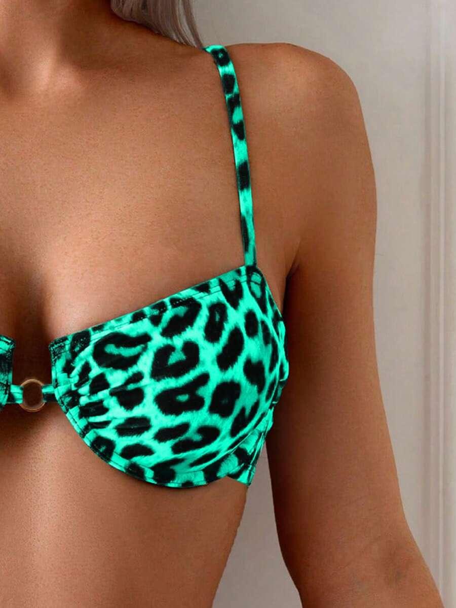 góra od bikini animal print 
