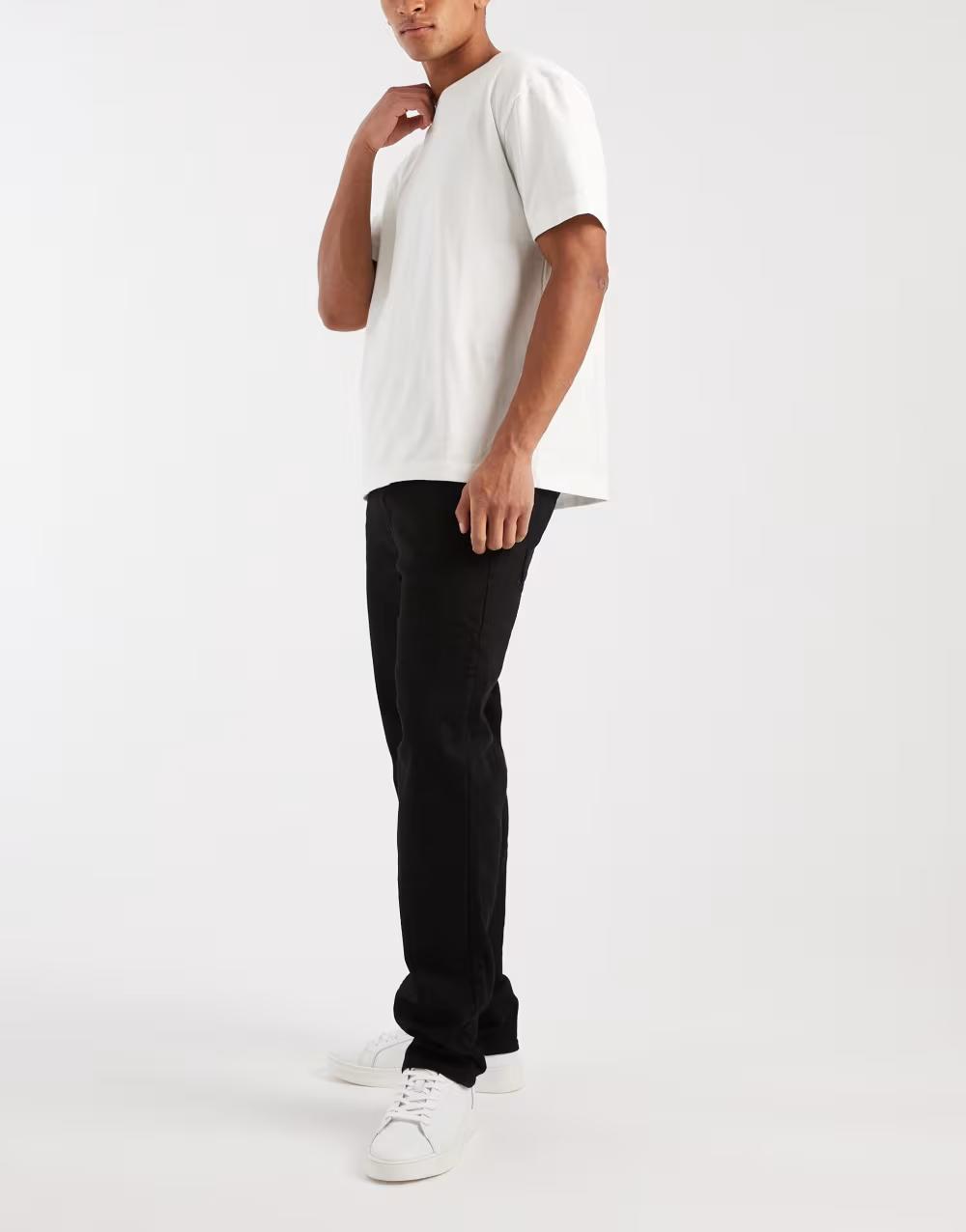 CZARNE SPODNIE JEANS
