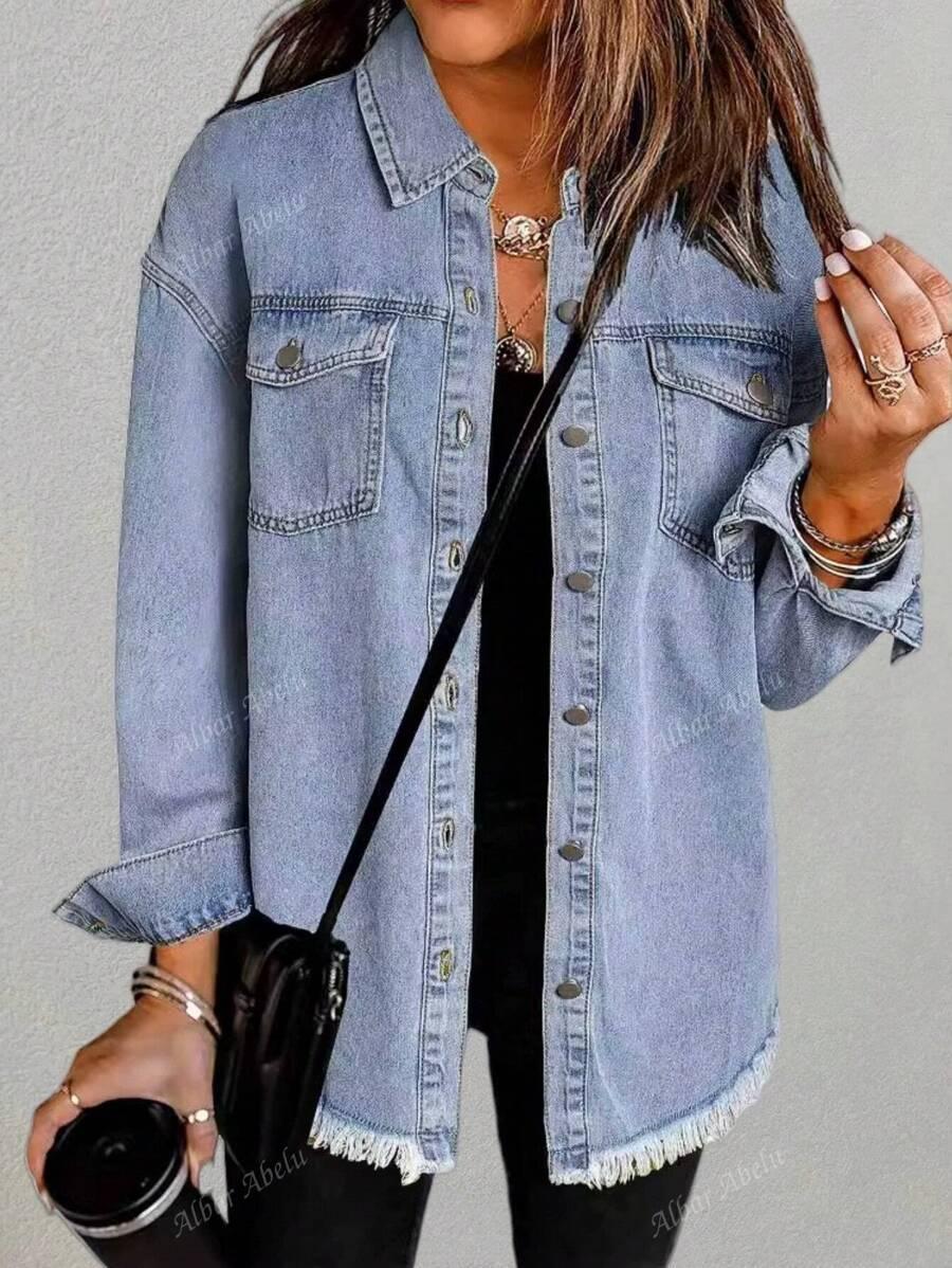 NIEBIESKA KURTKA JEANS 