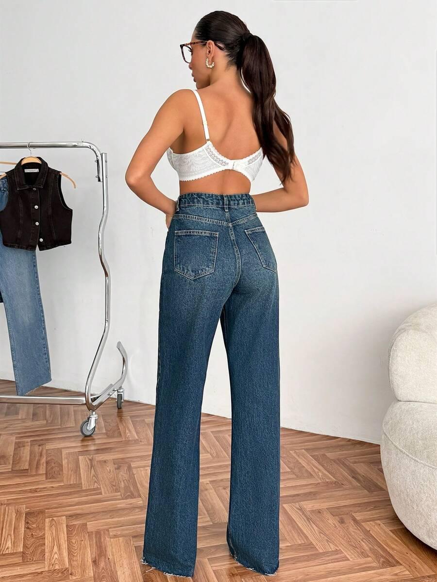 NIEBIESKIE SPODNIE JEANS