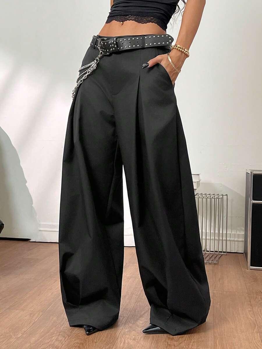 CZARNE SPODNIE CASUAL